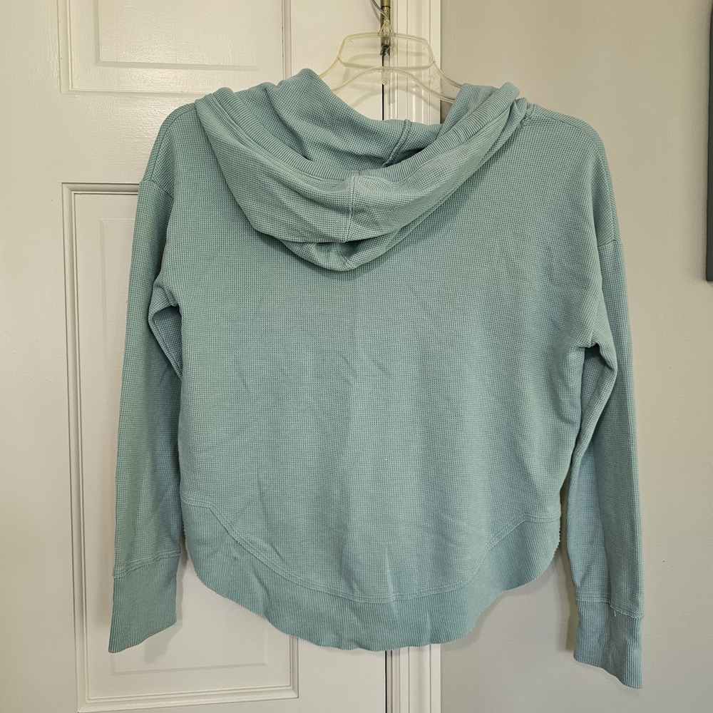 SO Women's Soft Teal Hoodie - Picture 4 of 5